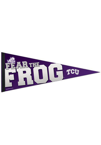 TCU Horned Frogs Pennant 12x30 Premium Style-0