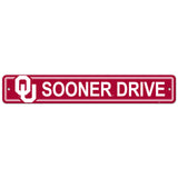 Oklahoma Sooners Sign 4x24 Plastic Street Style CO-0