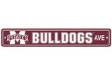 Mississippi State Bulldogs Sign 4x24 Plastic Street Style CO-0