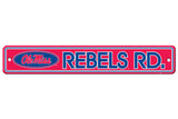 Mississippi Rebels Sign 4x24 Plastic Street Style - Special Order-0