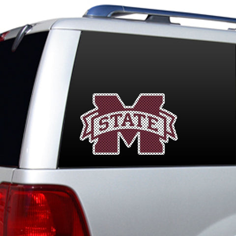 Mississippi State Bulldogs Window Film 12 Inch Die Cut-0