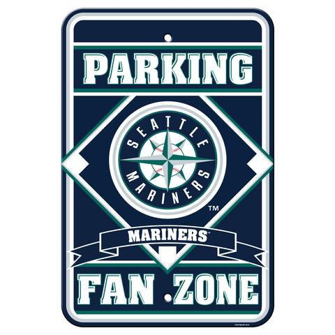 Seattle Mariners Sign 12x18 Plastic Fan Zone Parking Style CO-0