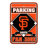 San Francisco Giants Sign 12x18 Plastic Fan Zone Parking Style CO-0