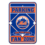New York Mets Sign 12x18 Plastic Fan Zone Parking Style CO-0