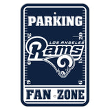 Los Angeles Rams Sign 12x18 Plastic Fan Zone Parking Style Blue and White Logo CO-0