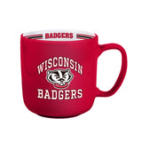 Wisconsin Badgers Coffee Mug 15oz Stripe Design-0
