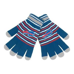 Buffalo Bills Gloves Knit Stripe Acrylic-0