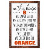 Syracuse Orange Sign 11x17 Wood In This House-0