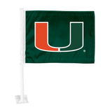 Miami Hurricanes Flag Car Primary Logo-0