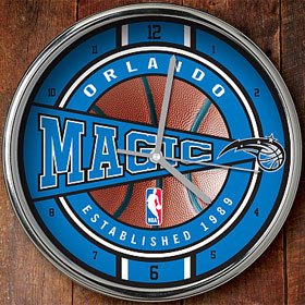 Orlando Magic Wall Clock Chrome Periodic Restock-0