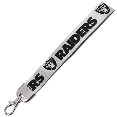 Las Vegas Raiders Lanyard Wristlet Style Silver-0
