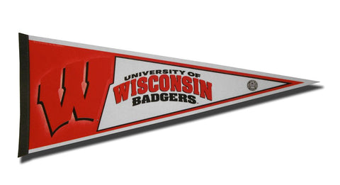 Wisconsin Badgers Pennant 12x30 Carded Rico-0