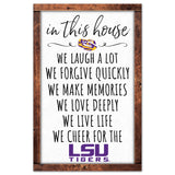 LSU Tigers Sign 11x17 Wood In This House-0