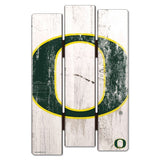 Oregon Ducks Sign 11x17 Wood Fence Style White-0