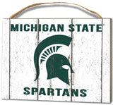 Michigan State Spartans Small Plaque - Weathered Logo-0