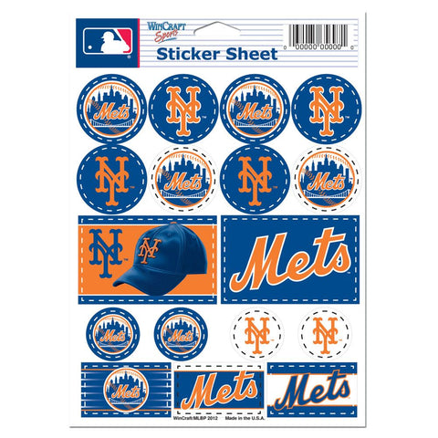New York Mets Decal Sheet 5x7 Vinyl-0