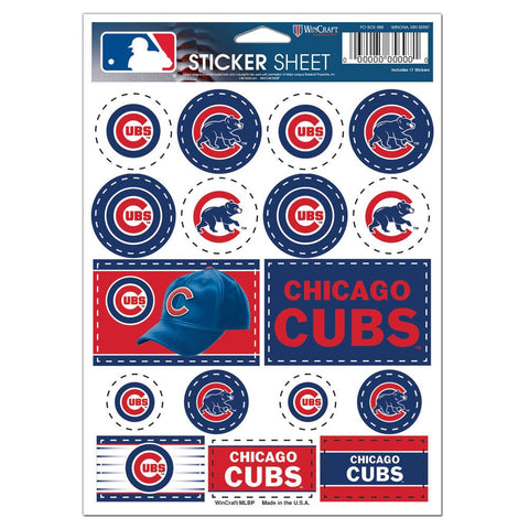 Chicago Cubs Decal Sheet 5x7 Vinyl-0