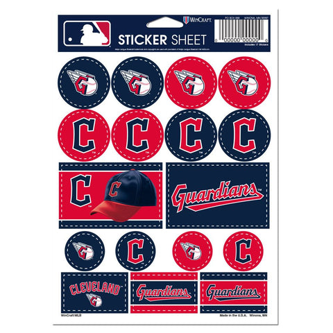 Cleveland Guardians Decal Sheet 5x7 Vinyl-0