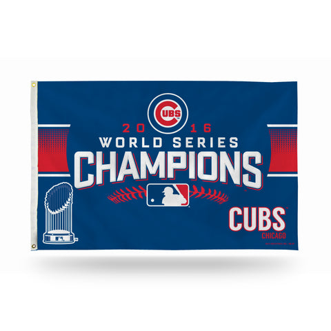Chicago Cubs Banner Flag 2016 World Series Champs-0