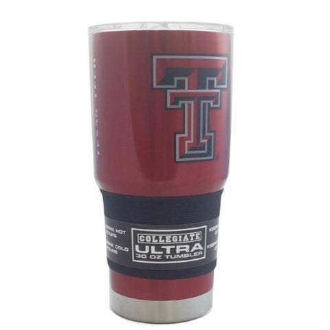 Texas Tech Red Raiders Travel Tumbler 30oz Ultra Red-0