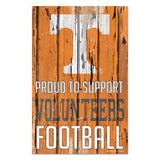 Tennessee Volunteers Sign 11x17 Wood Proud to Support Design-0