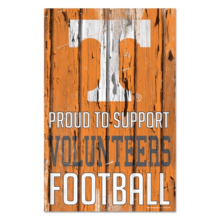 Tennessee Volunteers Sign 11x17 Wood Proud to Support Design-0