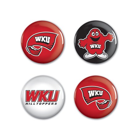 Western Kentucky Hilltoppers Buttons 4 Pack Special Order-0