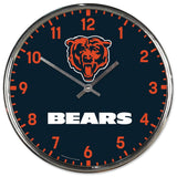 Chicago Bears Round Chrome Wall Clock Periodic Restock-0