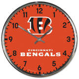 Cincinnati Bengals Round Chrome Wall Clock Periodic Restock-0