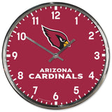 Arizona Cardinals Round Chrome Wall Clock Periodic Restock-0