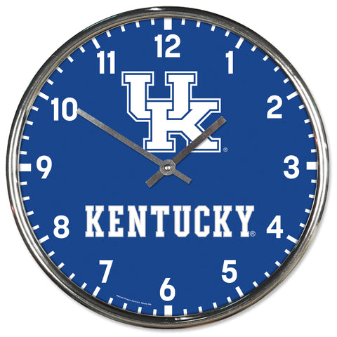Kentucky Wildcats Round Chrome Wall Clock Periodic Restock-0