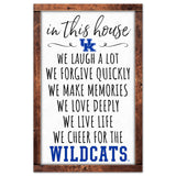 Kentucky Wildcats Sign 11x17 Wood In This House-0