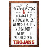 USC Trojans Sign 11x17 Wood In This House-0