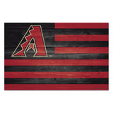 Arizona Diamondbacks Sign 11x17 Wood Flag-0