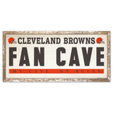 Cleveland Browns Sign 8x17 Wood Fan Cave-0