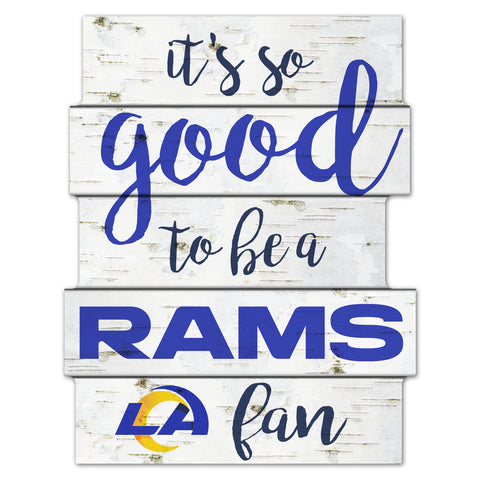 Los Angeles Rams Sign 11x14 Wood Good To Be A Fan-0