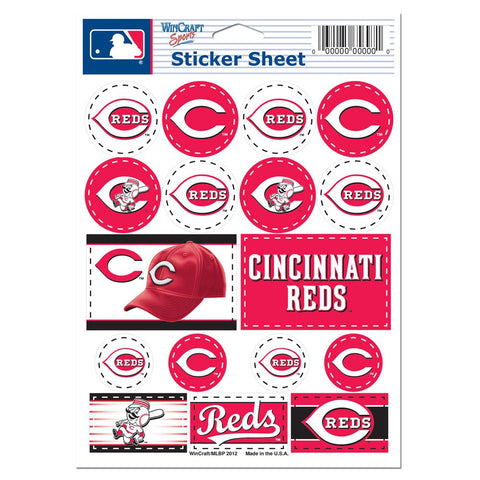 Cincinnati Reds Decal Sheet 5x7 Vinyl-0