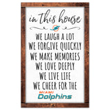 Miami Dolphins Sign 11x17 Wood In This House-0
