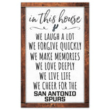 San Antonio Spurs Sign 11x17 Wood In This House-0