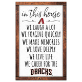 Arizona Diamondbacks Sign 11x17 Wood In This House-0