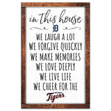 Detroit Tigers Sign 11x17 Wood In This House-0