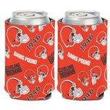 Cleveland Browns Can Cooler Scatterprint Design-0