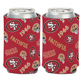 San Francisco 49ers Can Cooler Scatterprint Design-0
