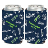 Seattle Seahawks Can Cooler Scatterprint Design-0