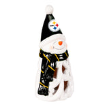Pittsburgh Steelers Statue 8 Inch LED Snowman-0