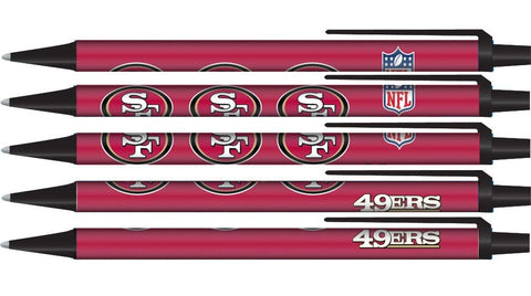 San Francisco 49ers Pens Click Style 5 Pack-0
