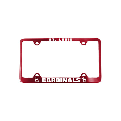St. Louis Cardinals License Plate Frame Laser Cut Red-0