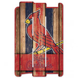 St. Louis Cardinals Sign 11x17 Wood Fence Style-0
