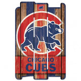 Chicago Cubs Sign 11x17 Wood Fence Style-0