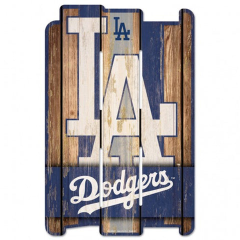Los Angeles Dodgers Sign 11x17 Wood Fence Style-0